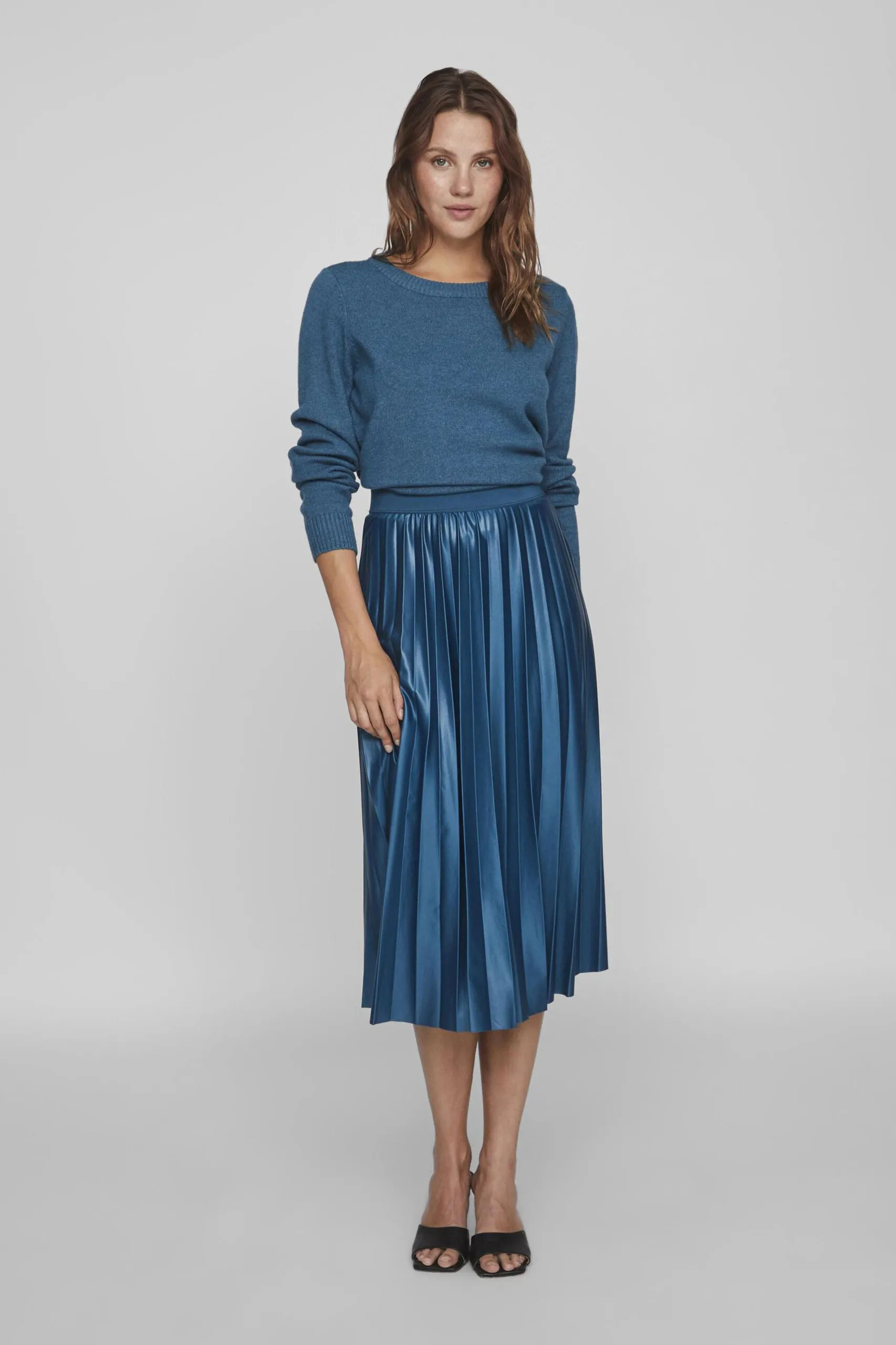 Gonna lunga Vila Clothes vinitban skirt – noos Blu marine