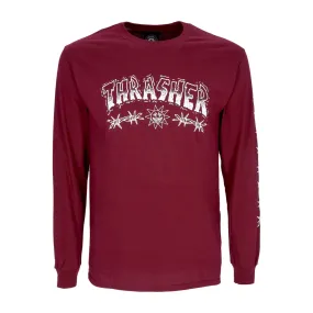 Maglietta Manica Lunga Uomo Barbed Wire L/s Tee Maroon