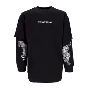 Maglietta Manica Lunga Uomo Hunter Two-fer L/s Knit Black
