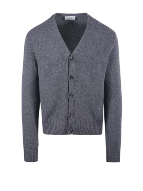 MEN AMI GREY CASHMERE CARDIGAN